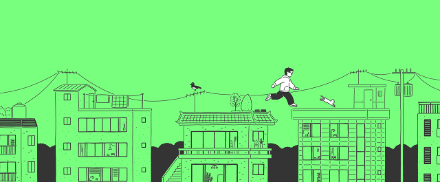 프리랜서 건축설계사인 저자가 직접 그린 삽화. 20번 넘게 이사하며 집이라는 공간을 탐구하는 책을 냈다. 고래인 제공