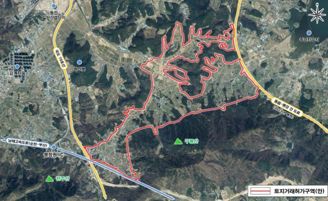 2023년 3월 경남도에서 지정한 창원 제2국가산단 예정지 현황도. 경남도 제공