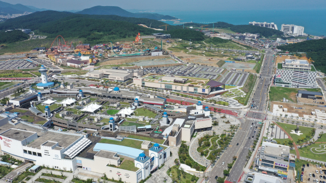 반얀트리 해운대 부산이 완공되면 오시리아 관광단지에 새로운 성장 동력이 될 것으로 기대된다. 오시리아 관광단지 전경. 정종회 기자 jjh@