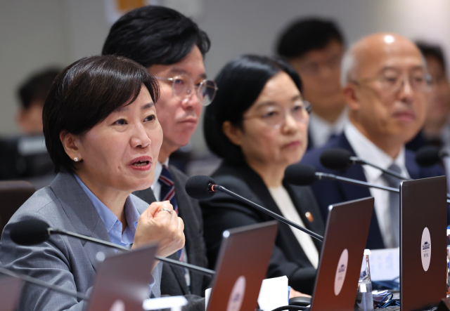 송미령 농림축산식품부 장관이 30일 용산 대통령실에서 열린 제44회 국무회의에서 발언하고 있다. 연합뉴스
