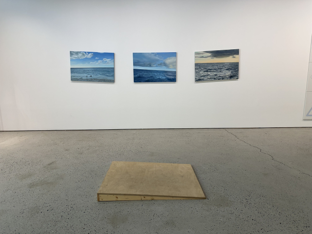 안규철 작 '세 개의 수평선'. 김은영 기자 key66@