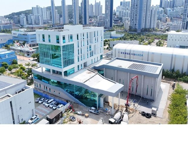 부산시가 영도 해양클러스터 내에 건립 중인 스템빌리지. 부산일보DB