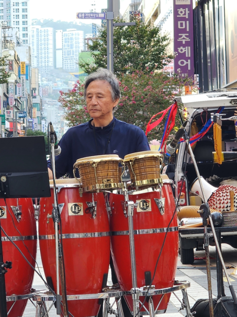 타악기 연주자 김영길 씨.