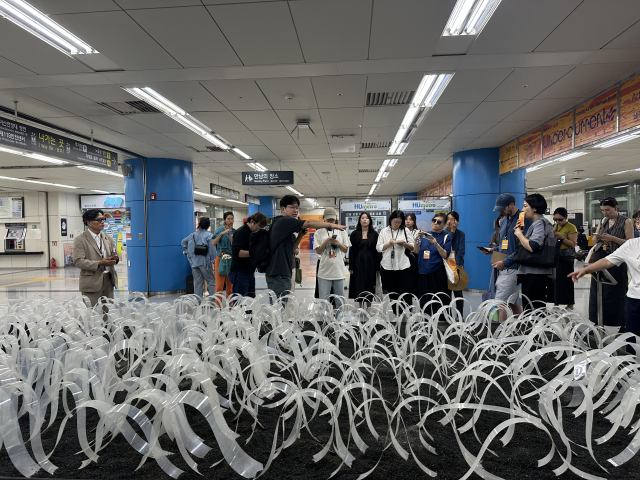 이진 ‘물결의 되울림’(2025). 김은영 기자 key66@