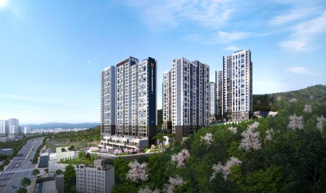 동원개발이 부산 사상구 일원에 지하 5층~지상 25층, 10개 동, 총 852세대 규모의 ‘더파크 비스타동원’을 공급한다. 단지 바로 옆에는 사상공원이 위치해 쾌적하고 여유로운 라이프 스타일을 즐길 수 있을 전망이다. 해당 아파트의 조감도. 동원개발 제공