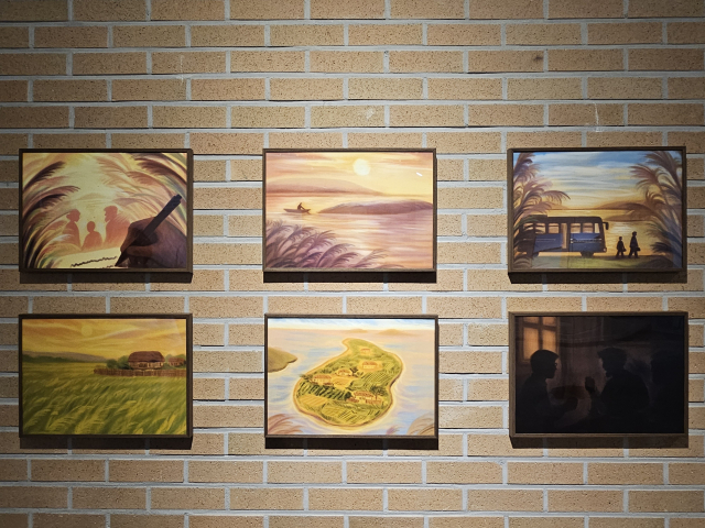 요산김정한문학관과 또따또가에서 열리고 있는 <모래톱 이야기> 전시 모습. 김효정 기자