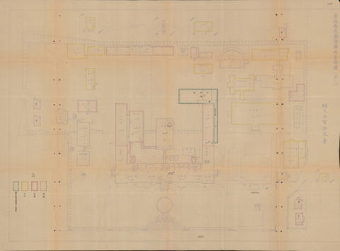 940년 경상남도청사 평면도