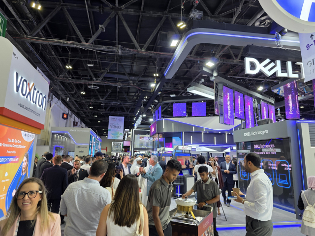 지난 13일 UAE 두바이에서 개막한 ‘자이텍스 글로벌 2025’ 기업 전시관.