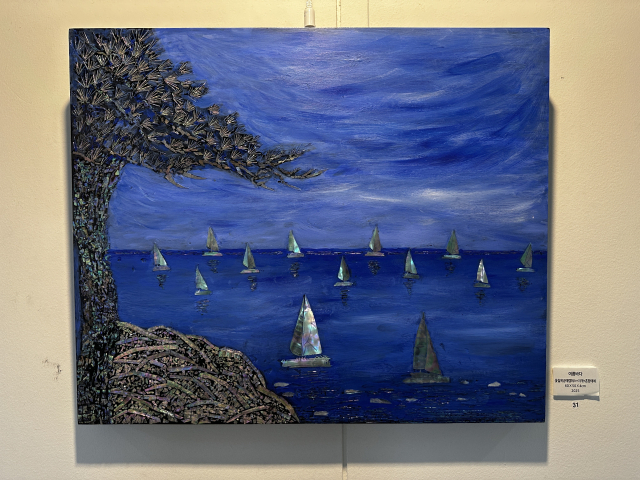 한기늠 조각가의 회화 작품. 김은영 기자 key66@