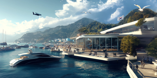 해양수산 기업들의 생성형 AI에 대한 인식과 활용도가 낮은 것으로 나타났다. 해수부가 지난 3월 AI를 활용해 만든 해양수산 AX 미래상 이미지. 부산일보DB