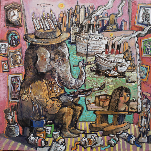 크리스토프 로넬, 대형 선박 또는 함정 보드, 2024. 갤러리 인터페이스 제공