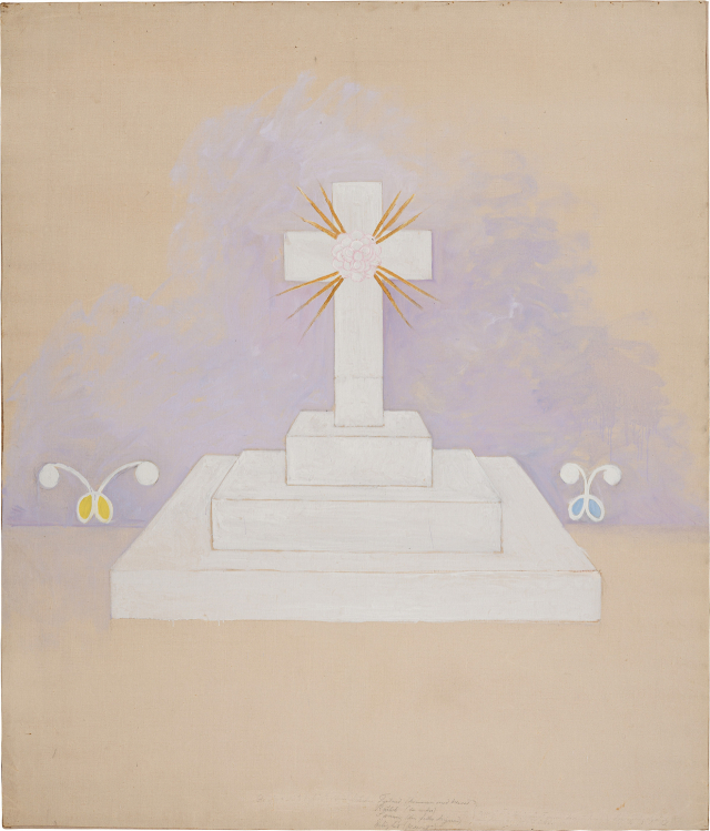 ‘No. 9, 대형 형상화’. 그룹 III, WU/장미 연작, 1907, HaK 047. 힐마 아프 클린트 재단 제공