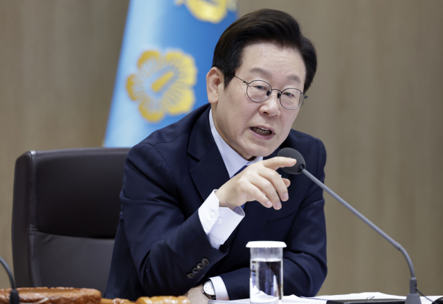 이재명 대통령이 21일 용산 대통령실에서 열린 국무회의에서 발언하고 있다. 연합뉴스