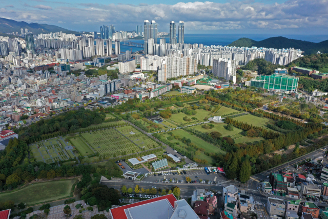 유엔평화공원 일대 전경. 김종진 기자 kjj1761@