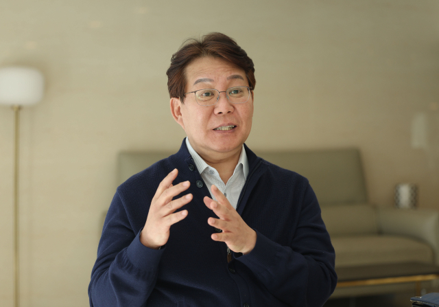 민주당 변성완 부산시당위원장 후보. 이재찬 기자 chan@