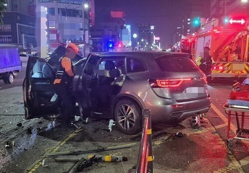 지난 5월 사고 현장. 인천소방본부 제공