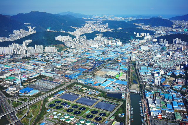부산 명지녹산국가산업단지 전경. 한국산업단지공단 부산지역본부 제공