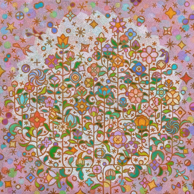 김영진, Humming garden 100-1, 2025. 로터스갤러리 제공