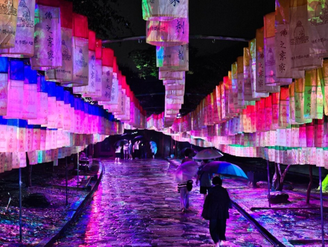 23만여 명 동원하고 막 내린 통도사 미디어아트. 양산시 제공