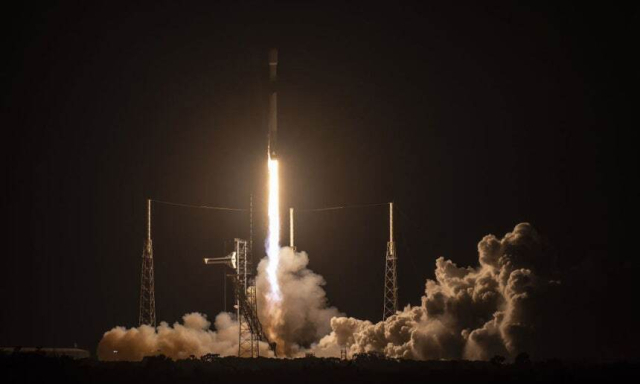 지난 4월 미국 플로리다주 케이프 커내버럴 우주군 기지에서 군 정찰위성 4호기가 발사되는 모습. 국방부 제공