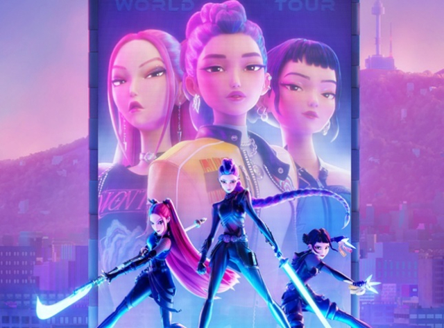 케이팝데몬헌터스 포스터.