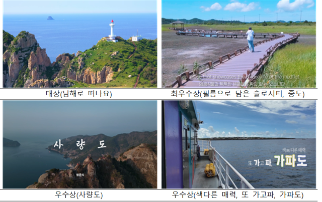 ‘제11회 섬 여행 영상공모전’ 수상작 스틸사진. 해수부 제공
