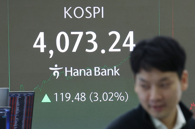 코스피, 배당분리과세 완화·미 셧다운 해제 기대감에 4000선 탈환 - 뉴스 썸네일 이미지
