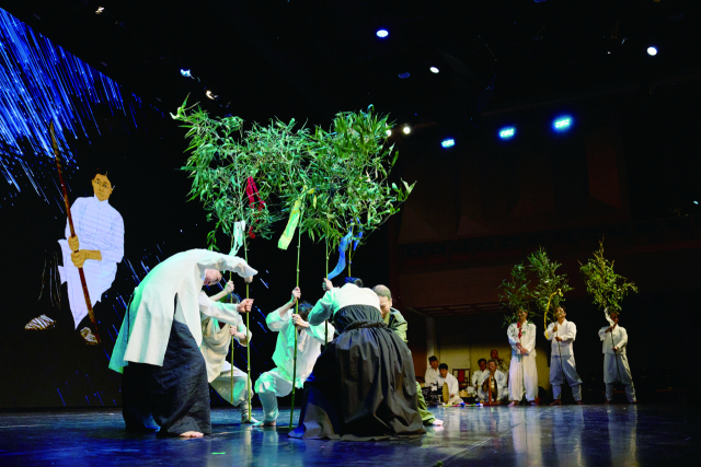 독립군탈춤한마당 대나무신칼 뭇동춤. 민족미학연구소 제공