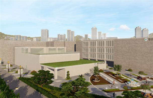 경남도의 공립 미술관 설립 타당성 사전 평가를 통해 건립에 청신호가 켜진 양산시립미술관 조감도. 양산시 제공