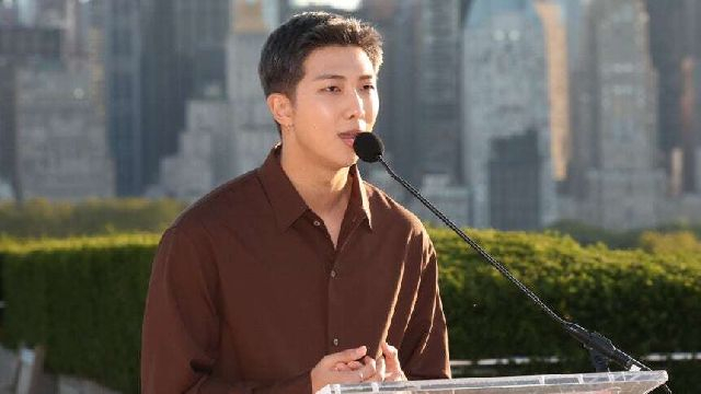 그룹 방탄소년단(BTS)의 리더 RM . 부산일보DB