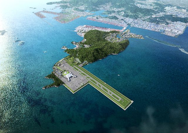 가덕신공항 조감도. 부산일보DB