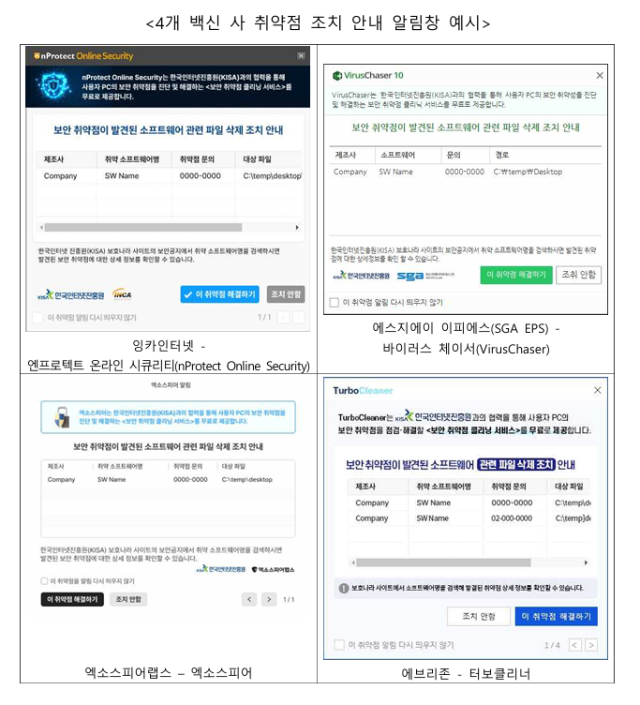 KISA, '보안 취약점 클리닝 서비스'시범 운영 - 뉴스 썸네일 이미지
