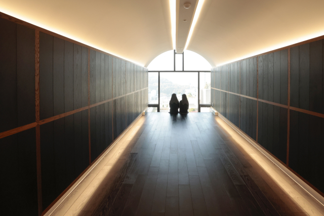 알로이시오기지1968 ‘기지 1동’ 3층에 자리한 '침묵의방'. 침묵을 통해 힐링되는 공간이다. 정대현 기자 jhyun@