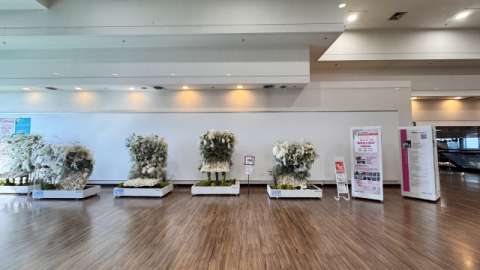 부산과학기술대 플로리스트과, 김해공항에 ‘꽃파도 조형 전시회’ 개최