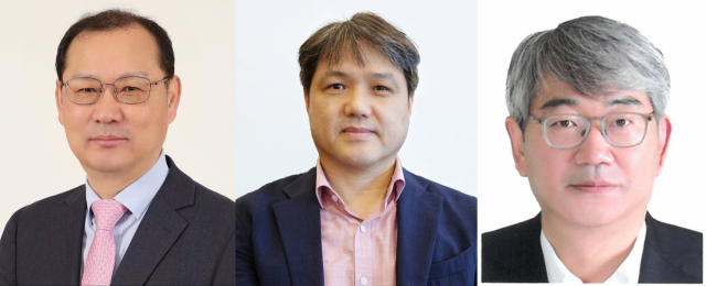 효성그룹이 19일 단행한 임원 인사를 통해 부사장으로 승진한 배인한(왼쪽) 동나이법인장, 배용배(가운데) 중국 남통법인장, 박남용(오른쪽) 효성중공업 건설PU장. 효성 제공
