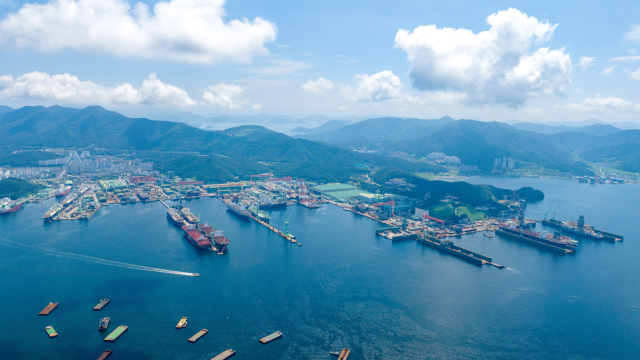 삼성중공업 거제조선소. 부산일보DB