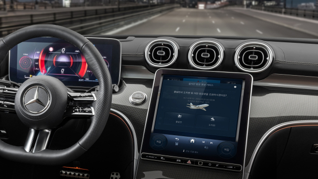 메르세데스-벤츠 3세대 MBUX 작동 모습.벤츠코리아 제공