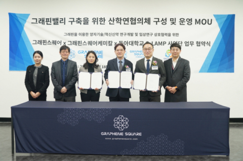 동아대 G-LAMP사업단-그래핀스퀘어-그래핀스퀘어케미칼, 산학연 협약 체... - 뉴스 썸네일 이미지