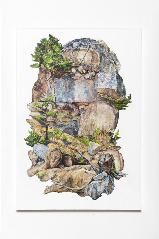 제1회 해석 미술 장학생 선발전에서 우수상을 수상한 임종연 작가의 '무거운 진동'(2025). 해석장학문화재단 제공