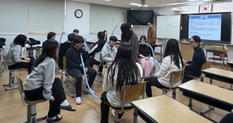 김해대 간호학과 ‘DNA동아리’·김해시 보건소, 분성고·구산고서 청소년 음주폐해 예방프로그램 공동 운영