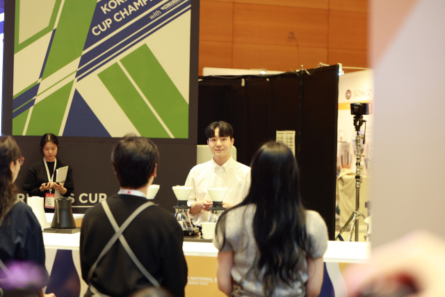 ‘코리아 브루어스컵 챔피언십’에서 우승한 모모스커피 박준성 바리스타. 모모스커피 제공