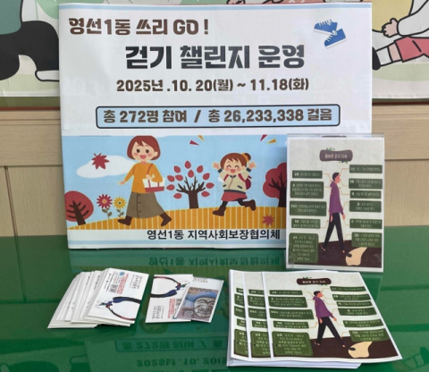 영도구 영선1동, 지역 건강증진 ‘영선1동 걷기챌린지 쓰리 고’ 성료