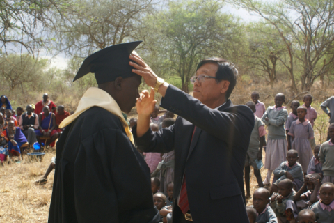 정부포상(국무총리 표창) 수상자(장세균 선교사) 활동사진.
