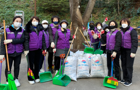부산 북구 만덕3동 초록누리봉사대, 12월 도시환경정비 봉사활동 실시