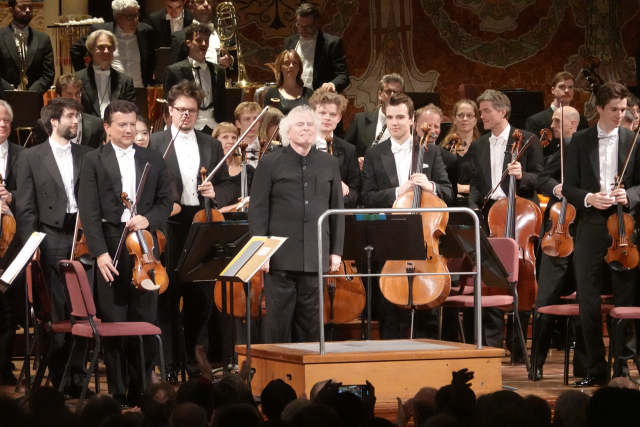 사이몬 래틀이 지휘하는 바이에른 방송교향악단. 이상훈 제공
