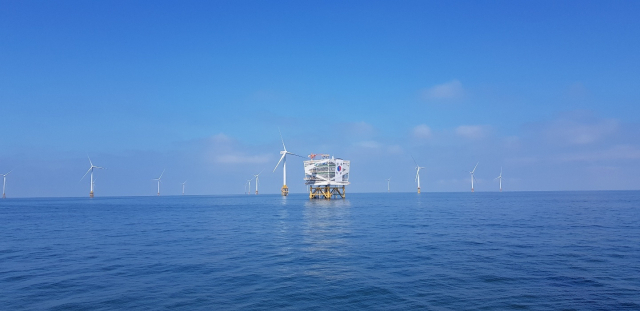 전북 서남권 해상풍력 전경. 한전 제공