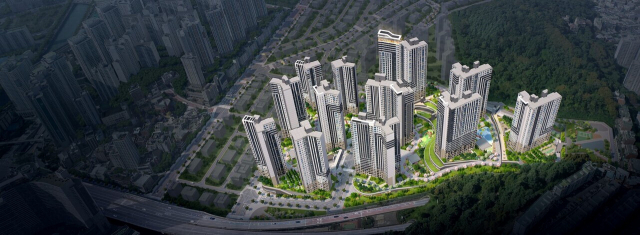 문현6구역 조감도. KCC건설 제공