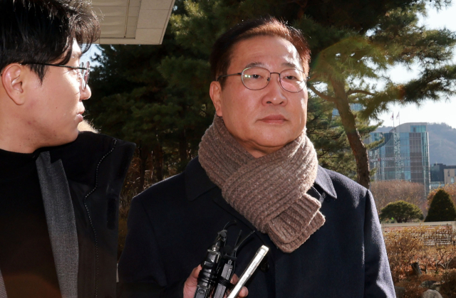 박성재 전 법무부 장관이 지난 4일 서울 서초구 서울고검에 마련된 조은석 내란특별검사팀 사무실에 출석하고 있다. 연합뉴스