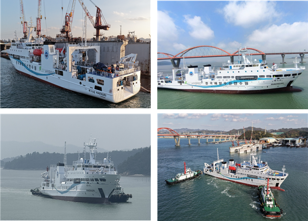 12일 취항식을 가진 수산계고교 공동실습선 ‘해누리호’. 해수부 제공