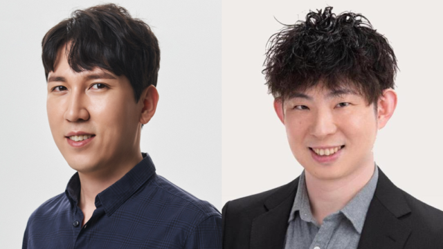 해시드 김서준(왼쪽) 대표와 JPYC 노리타카 오카베 대표. 블록체인 위크 인 부산(BWB) 사무국 제공